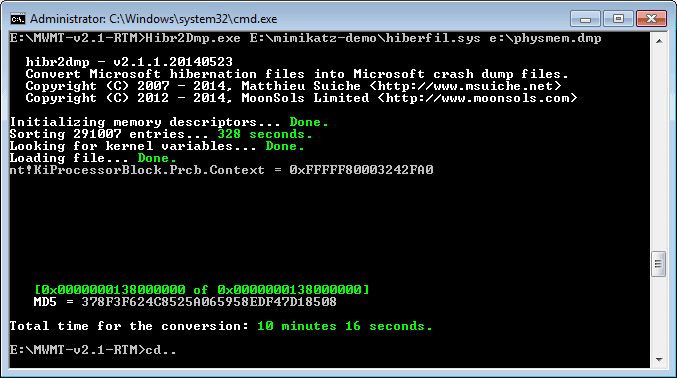 mimikatz_Hibr2Dmp_