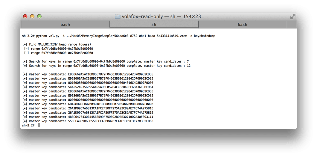 Volafox-Keychaindump